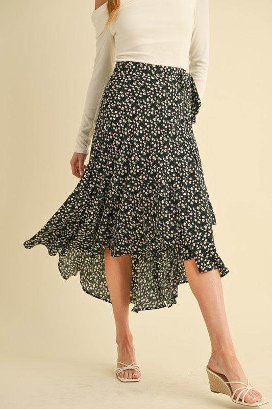 Berti Floral Wrap Skirt - Shop Style & More | Fresh Looks, Everyday Deals & Free Shipping