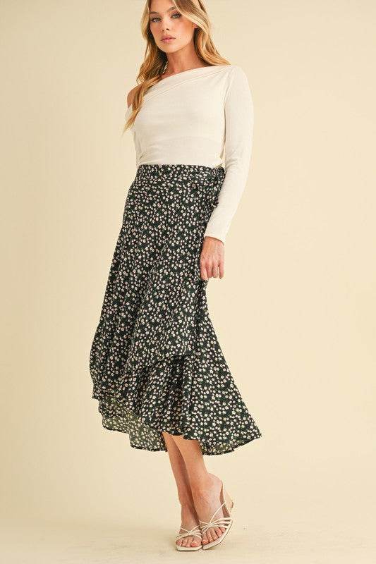 Berti Floral Wrap Skirt - Shop Style & More | Fresh Looks, Everyday Deals & Free Shipping