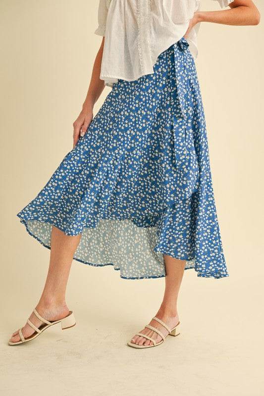 Berti Floral Wrap Skirt - Shop Style & More | Fresh Looks, Everyday Deals & Free Shipping