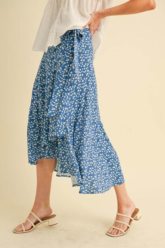 Berti Floral Wrap Skirt - Shop Style & More | Fresh Looks, Everyday Deals & Free Shipping