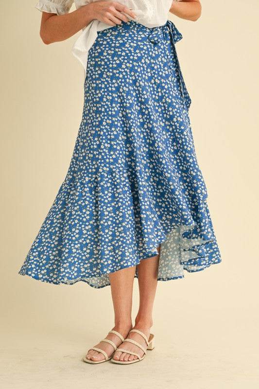 Berti Floral Wrap Skirt - Shop Style & More | Fresh Looks, Everyday Deals & Free Shipping