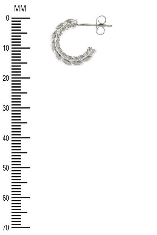 Scallop Texture Chunky Hoop Earings - Shop Style & More | Fresh Looks, Everyday Deals & Free Shipping