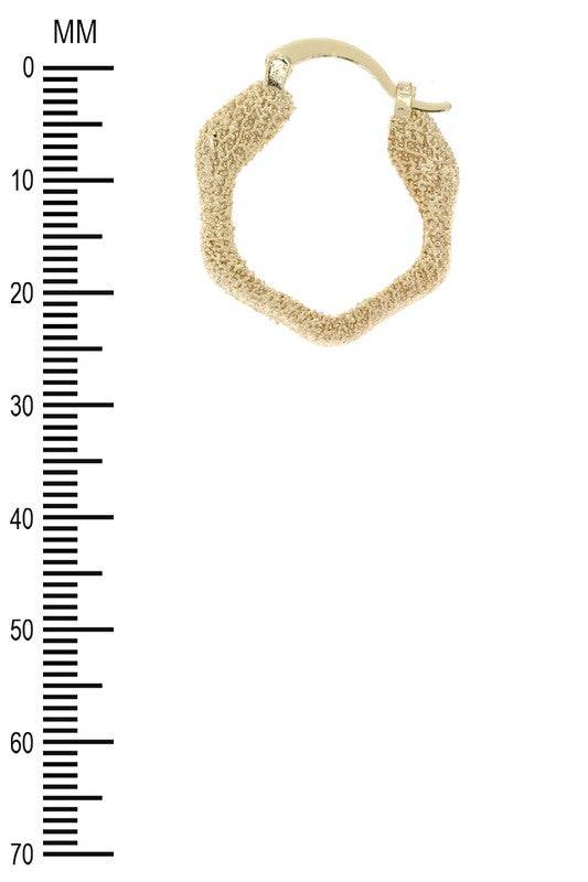 Textured Irregular Iconic Hoop Earrings - Shop Style & More | Fresh Looks, Everyday Deals & Free Shipping