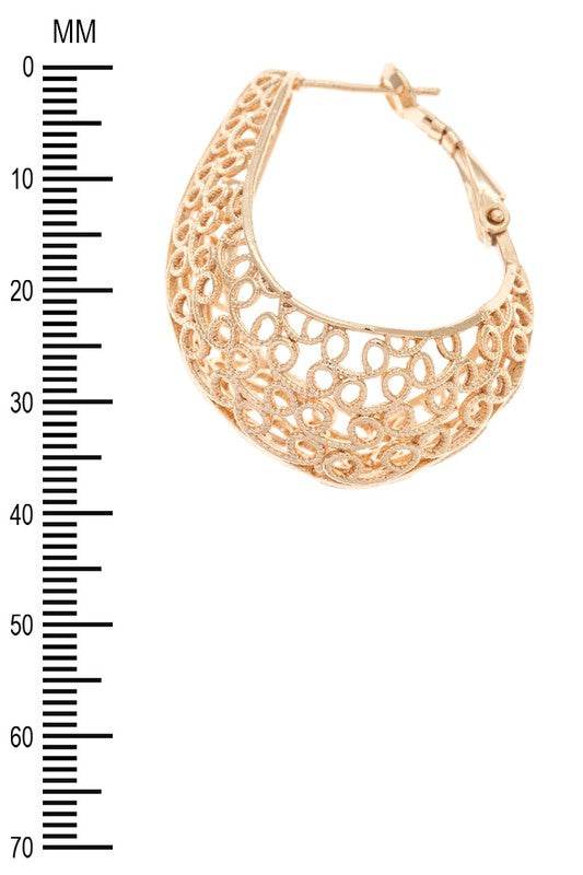 Laser Cut iconic 3D Hoop Earrings - Shop Style & More | Fresh Looks, Everyday Deals & Free Shipping
