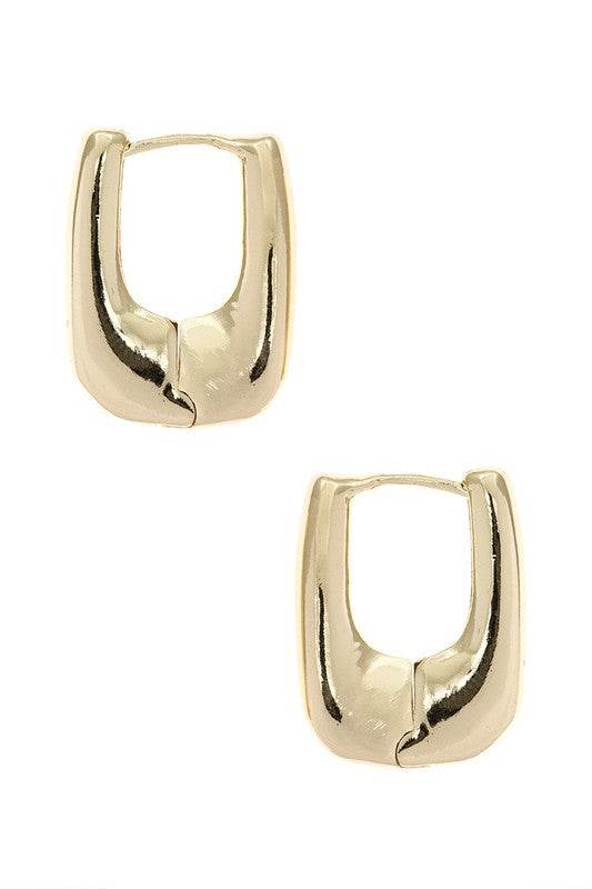 Chunky Square Drop Hoop Earrings - Shop Style & More | Fresh Looks, Everyday Deals & Free Shipping