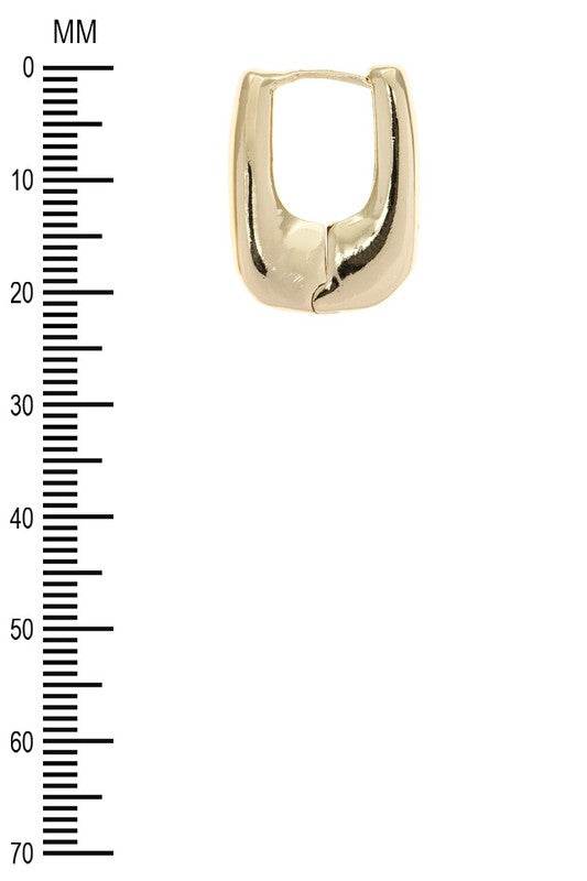 Chunky Square Drop Hoop Earrings - Shop Style & More | Fresh Looks, Everyday Deals & Free Shipping