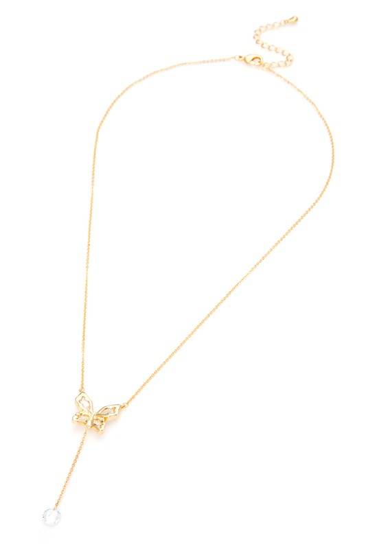 Cubic Zirconia Dorp Butterfly Pendant Necklace - Shop Style & More | Fresh Looks, Everyday Deals & Free Shipping