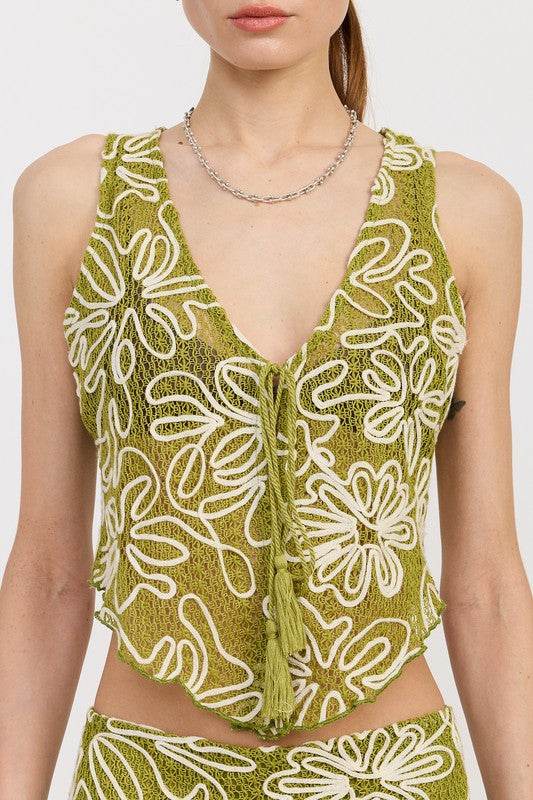 PRINTED SLEEVELESS KNIT VEST - Shop Style & More | Fresh Looks, Everyday Deals & Free Shipping