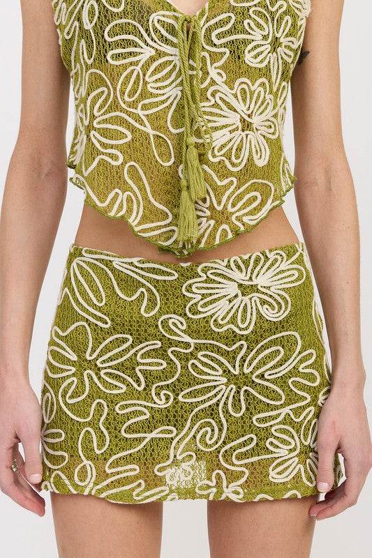 LOW RISE PRINTED MINI SKIRT - Shop Style & More | Fresh Looks, Everyday Deals & Free Shipping