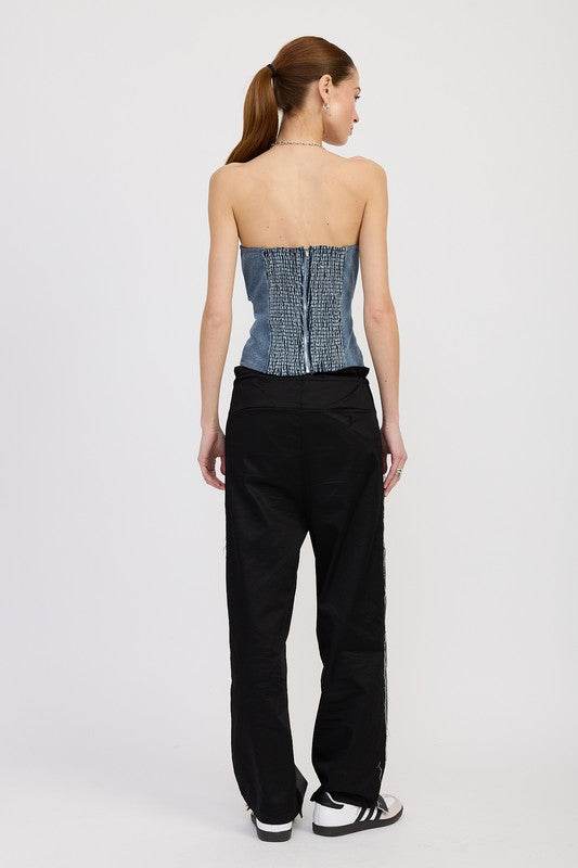 DENIM BUSTIER WITH BUCKLE - Shop Style & More | Fresh Looks, Everyday Deals & Free Shipping