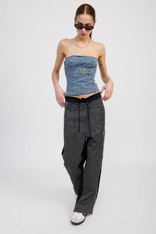 DENIM BUSTIER WITH BUCKLE - Shop Style & More | Fresh Looks, Everyday Deals & Free Shipping