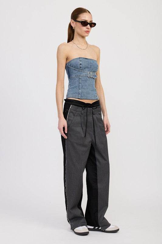 DENIM BUSTIER WITH BUCKLE - Shop Style & More | Fresh Looks, Everyday Deals & Free Shipping
