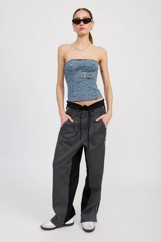 DENIM BUSTIER WITH BUCKLE - Shop Style & More | Fresh Looks, Everyday Deals & Free Shipping