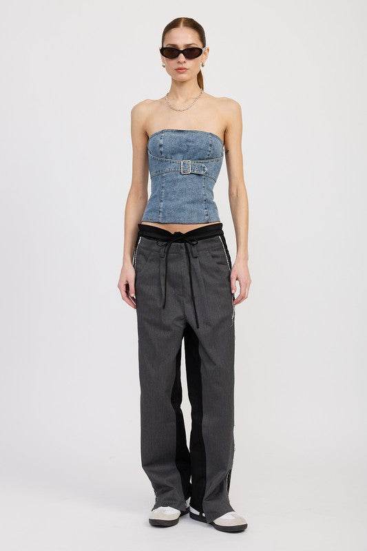 DENIM BUSTIER WITH BUCKLE - Shop Style & More | Fresh Looks, Everyday Deals & Free Shipping