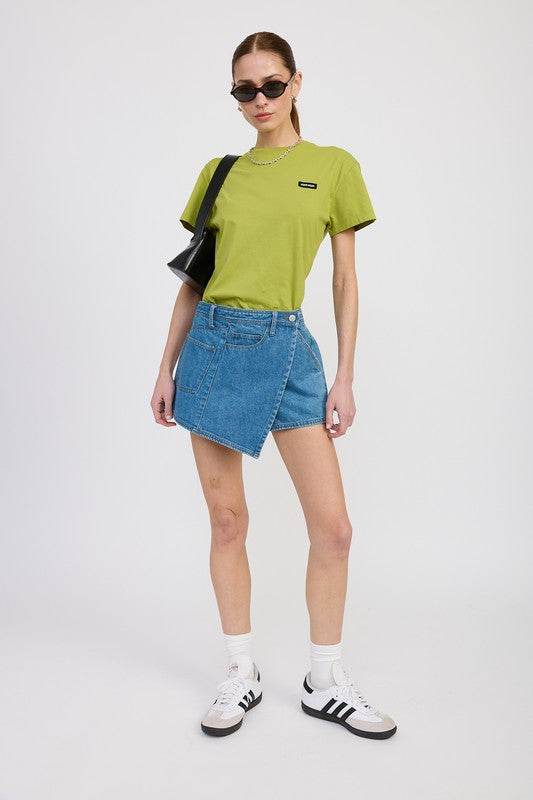 WRAPPED ASYMMETRICAL DENIM SKIRT - Shop Style & More | Fresh Looks, Everyday Deals & Free Shipping