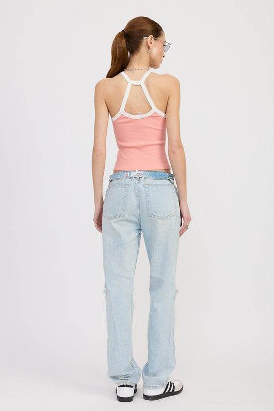 RACER BACK GRAPHIC TANK TOP - Shop Style & More | Fresh Looks, Everyday Deals & Free Shipping