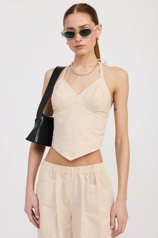 HALTER NECK BUSTIER TOP - Shop Style & More | Fresh Looks, Everyday Deals & Free Shipping