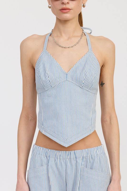 HALTER NECK BUSTIER TOP - Shop Style & More | Fresh Looks, Everyday Deals & Free Shipping