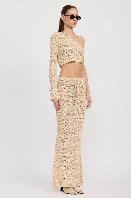 ONE SHOULDER CROCHET CROP TOP - Shop Style & More | Fresh Looks, Everyday Deals & Free Shipping