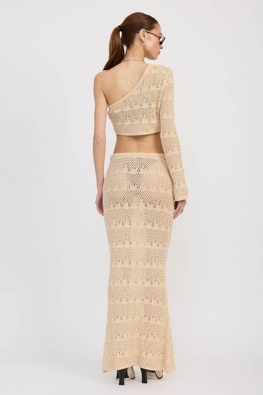 CROCHET MAXI SKIRT WITH WAIST DRAWSTRINGS - Shop Style & More | Fresh Looks, Everyday Deals & Free Shipping