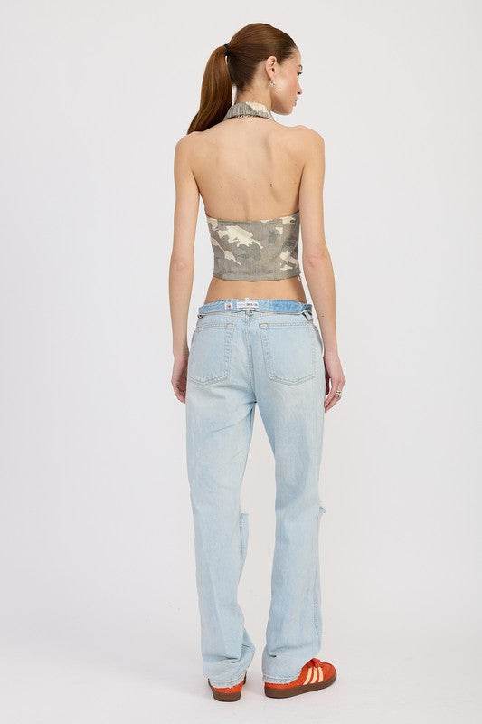 WRAPPED HALTER NECK TOP - Shop Style & More | Fresh Looks, Everyday Deals & Free Shipping