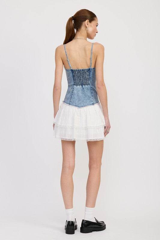 MINI CORSET DENIM DRESS - Shop Style & More | Fresh Looks, Everyday Deals & Free Shipping