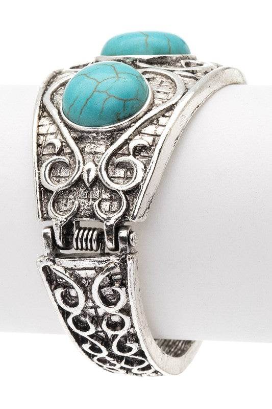 Stone Embossed Western Boho Bracelet - Shop Style & More | Fresh Looks, Everyday Deals & Free Shipping