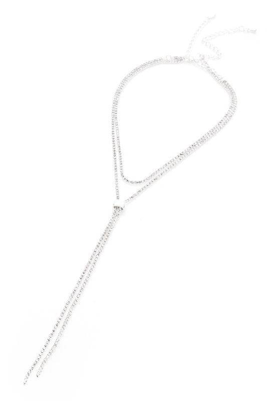 Layered Rhinestone Extra Fine Dainty Necklace - Shop Style & More | Fresh Looks, Everyday Deals & Free Shipping