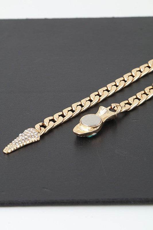 Crystal Snake Iconic Necklace - Shop Style & More | Fresh Looks, Everyday Deals & Free Shipping