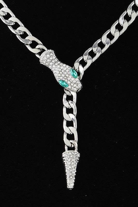Crystal Snake Iconic Necklace - Shop Style & More | Fresh Looks, Everyday Deals & Free Shipping