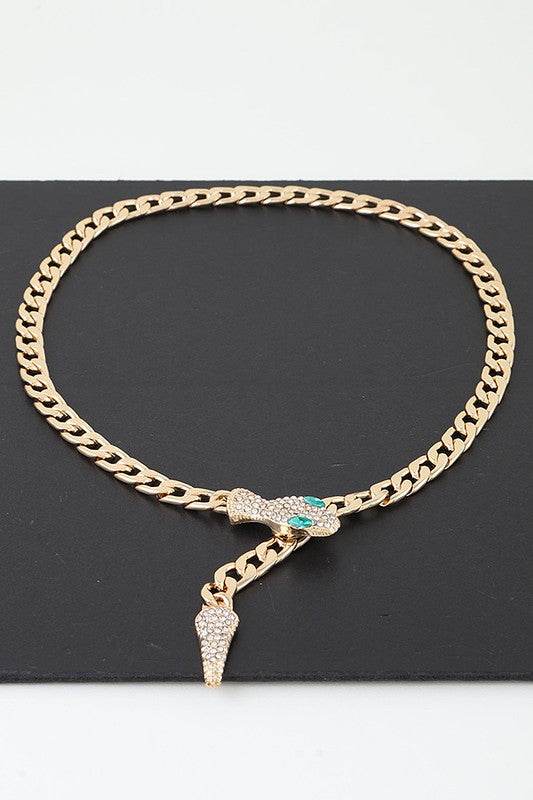 Crystal Snake Iconic Necklace - Shop Style & More | Fresh Looks, Everyday Deals & Free Shipping