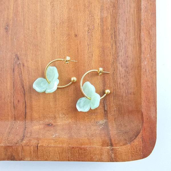 Magnolia Hoops - Sage - Shop Style & More | Fresh Looks, Everyday Deals & Free Shipping