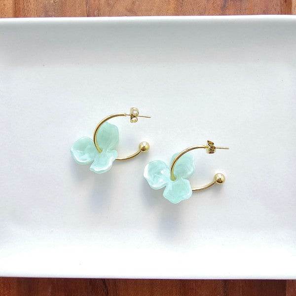 Magnolia Hoops - Sage - Shop Style & More | Fresh Looks, Everyday Deals & Free Shipping