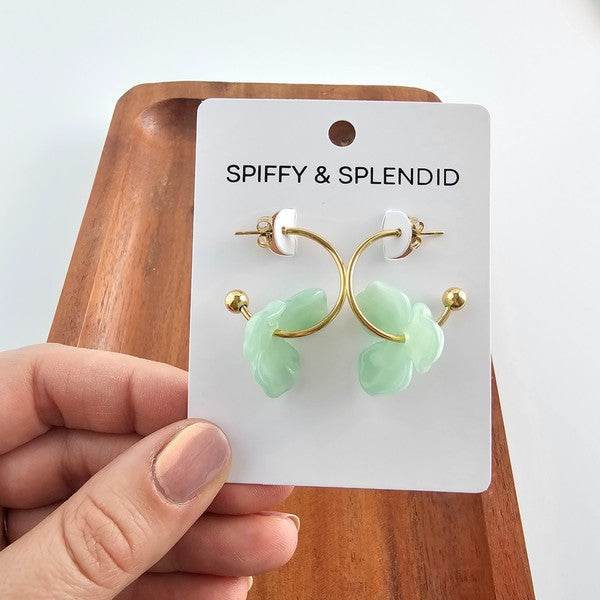Magnolia Hoops - Sage - Shop Style & More | Fresh Looks, Everyday Deals & Free Shipping