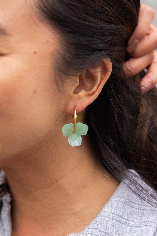 Magnolia Hoops - Sage - Shop Style & More | Fresh Looks, Everyday Deals & Free Shipping