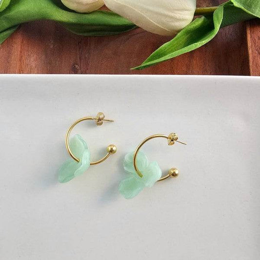 Magnolia Hoops - Sage - Shop Style & More | Fresh Looks, Everyday Deals & Free Shipping