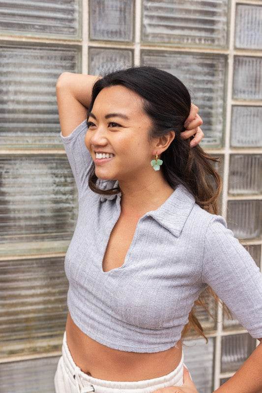Magnolia Hoops - Sage - Shop Style & More | Fresh Looks, Everyday Deals & Free Shipping