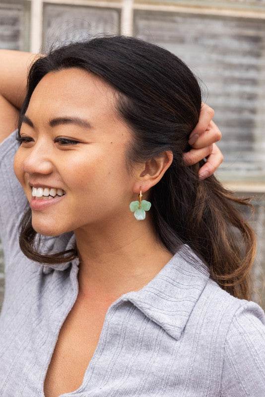 Magnolia Hoops - Sage - Shop Style & More | Fresh Looks, Everyday Deals & Free Shipping