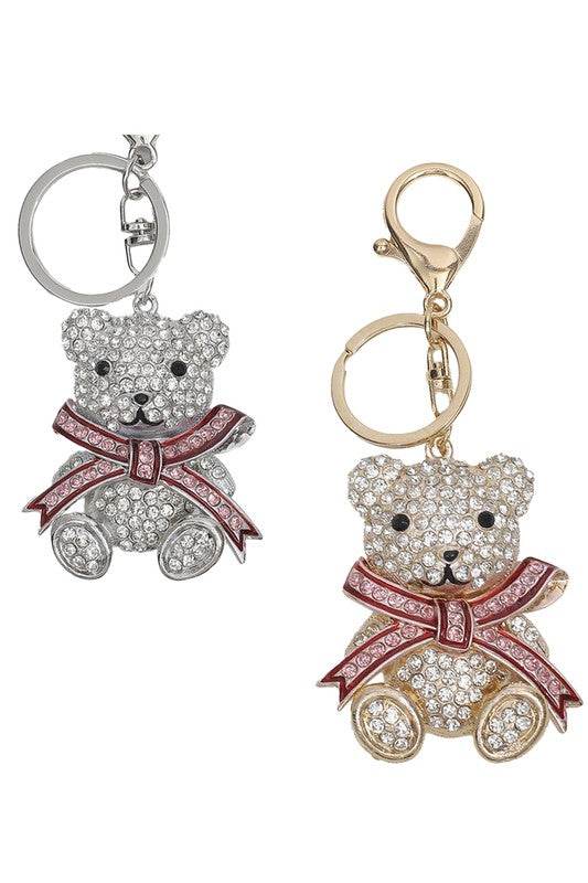 Sparkling Teddy Bear Keychain - Shop Style & More | Fresh Looks, Everyday Deals & Free Shipping