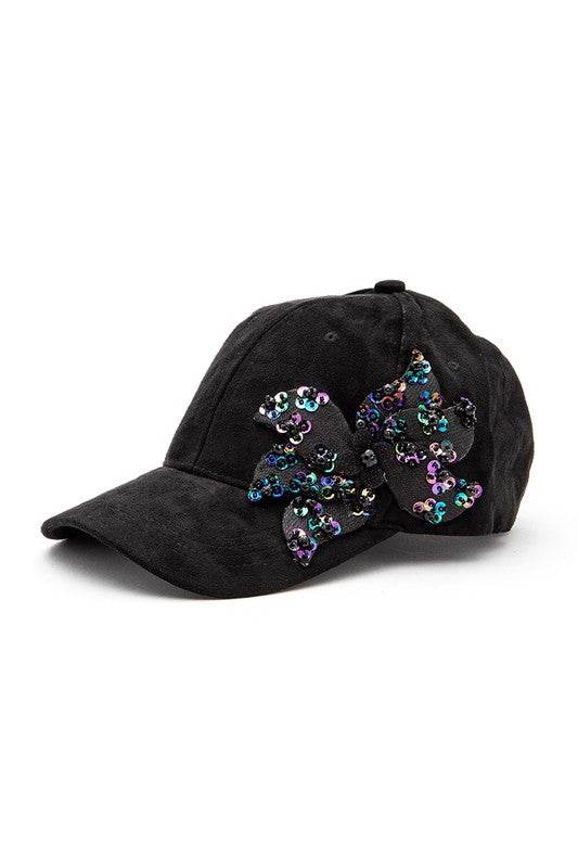 Beaded Flower Suede Fashion Cap - Shop Style & More | Fresh Looks, Everyday Deals & Free Shipping