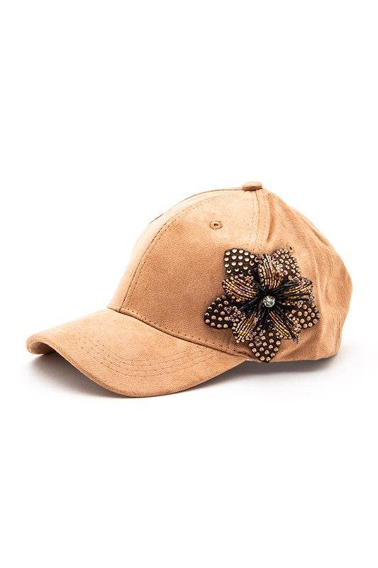 Beaded Flower Rhinestone 3D Beaded Flower Cap - Shop Style & More | Fresh Looks, Everyday Deals & Free Shipping