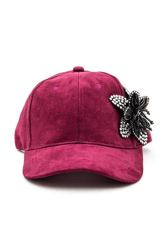 Beaded Flower Rhinestone 3D Beaded Flower Cap - Shop Style & More | Fresh Looks, Everyday Deals & Free Shipping