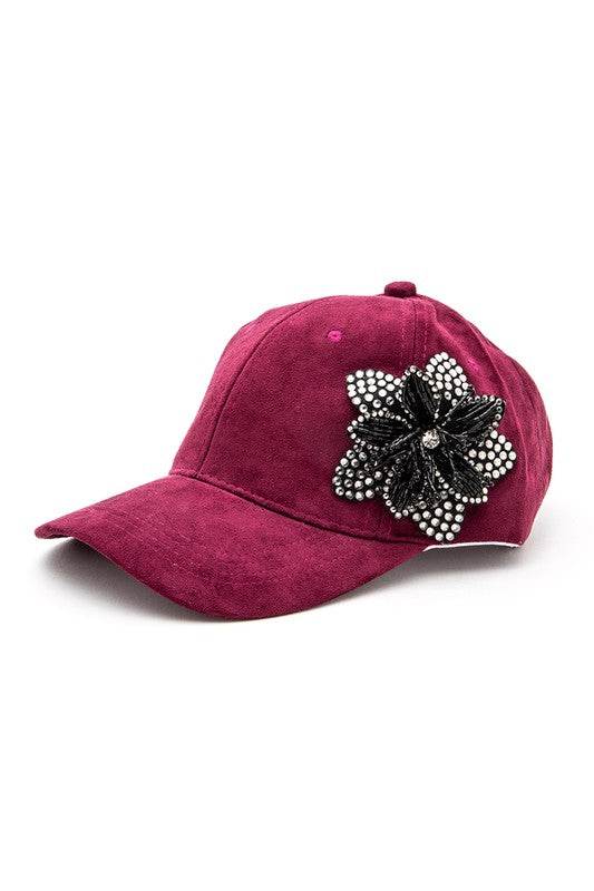 Beaded Flower Rhinestone 3D Beaded Flower Cap - Shop Style & More | Fresh Looks, Everyday Deals & Free Shipping