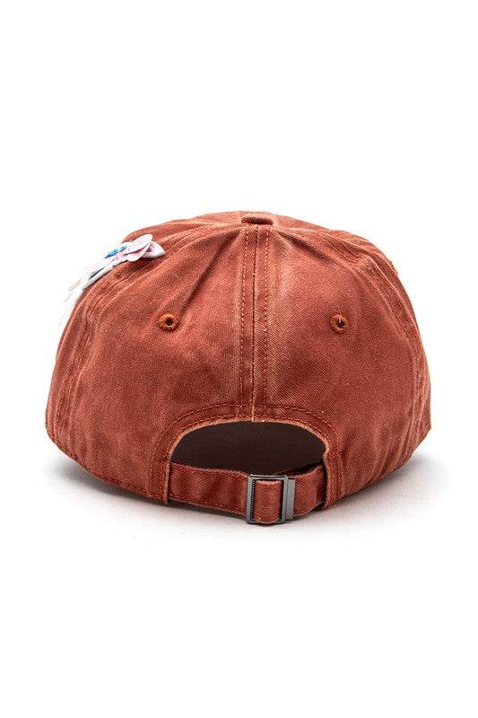 Mix Media Bird Patch Vintage Cotton Canvas Cap - Shop Style & More | Fresh Looks, Everyday Deals & Free Shipping