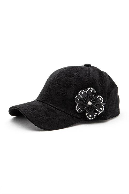 Beaded Flower Suede Fashion Cap - Shop Style & More | Fresh Looks, Everyday Deals & Free Shipping