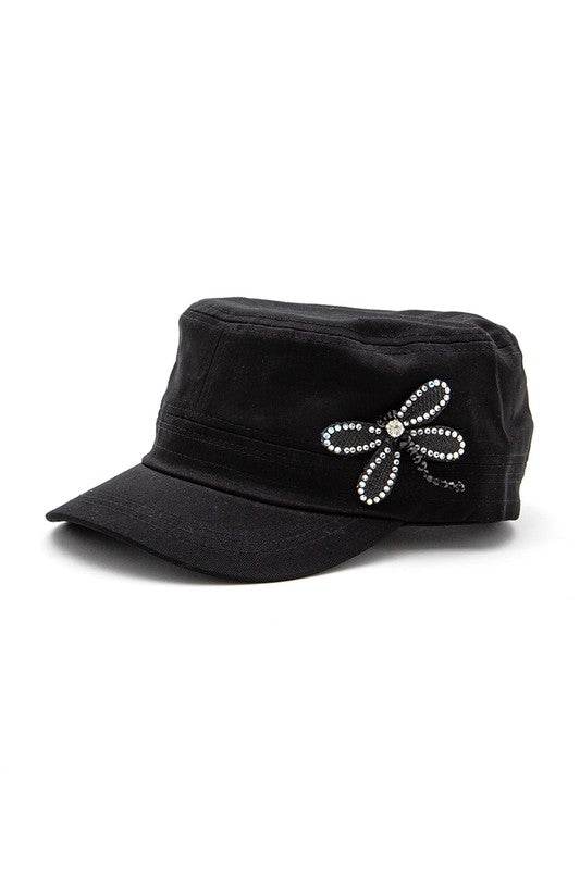3D Dragonfly Beaded Statement Cadet Hat - Shop Style & More | Fresh Looks, Everyday Deals & Free Shipping