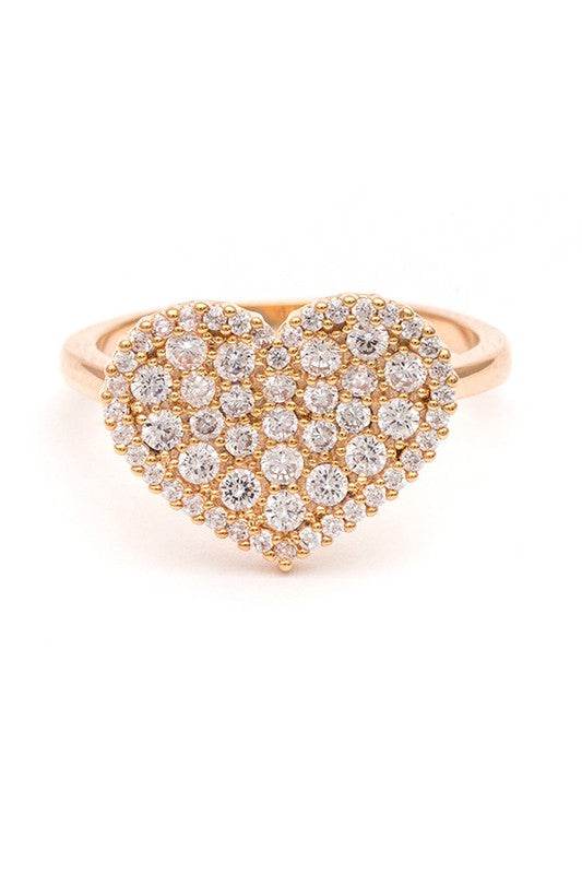 CZ Heart Ring - Shop Style & More | Fresh Looks, Everyday Deals & Free Shipping