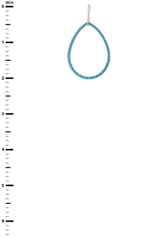 Crystal Pave Teardrop Hoop Earrings - Shop Style & More | Fresh Looks, Everyday Deals & Free Shipping