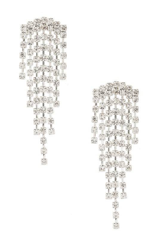 Rhinestone Evening Statement Earrings - Shop Style & More | Fresh Looks, Everyday Deals & Free Shipping