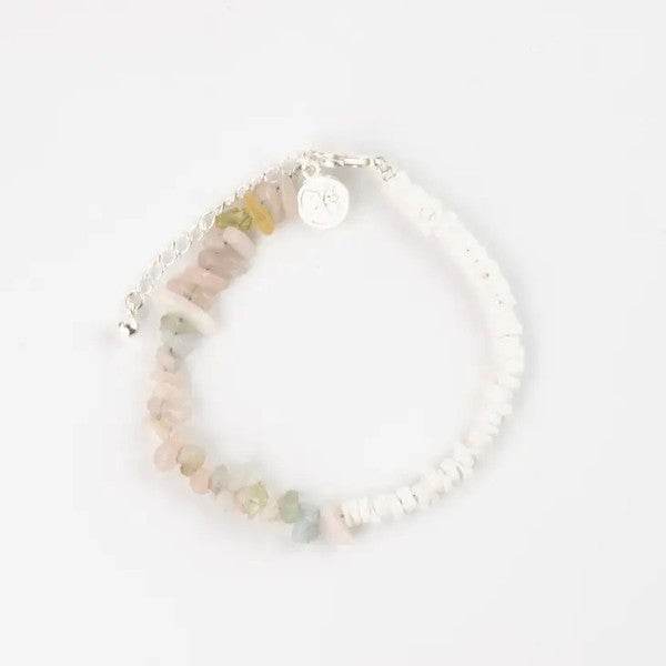 Santai Natural Stone Bracelet - Pink - Morganite - Shop Style & More | Fresh Looks, Everyday Deals & Free Shipping